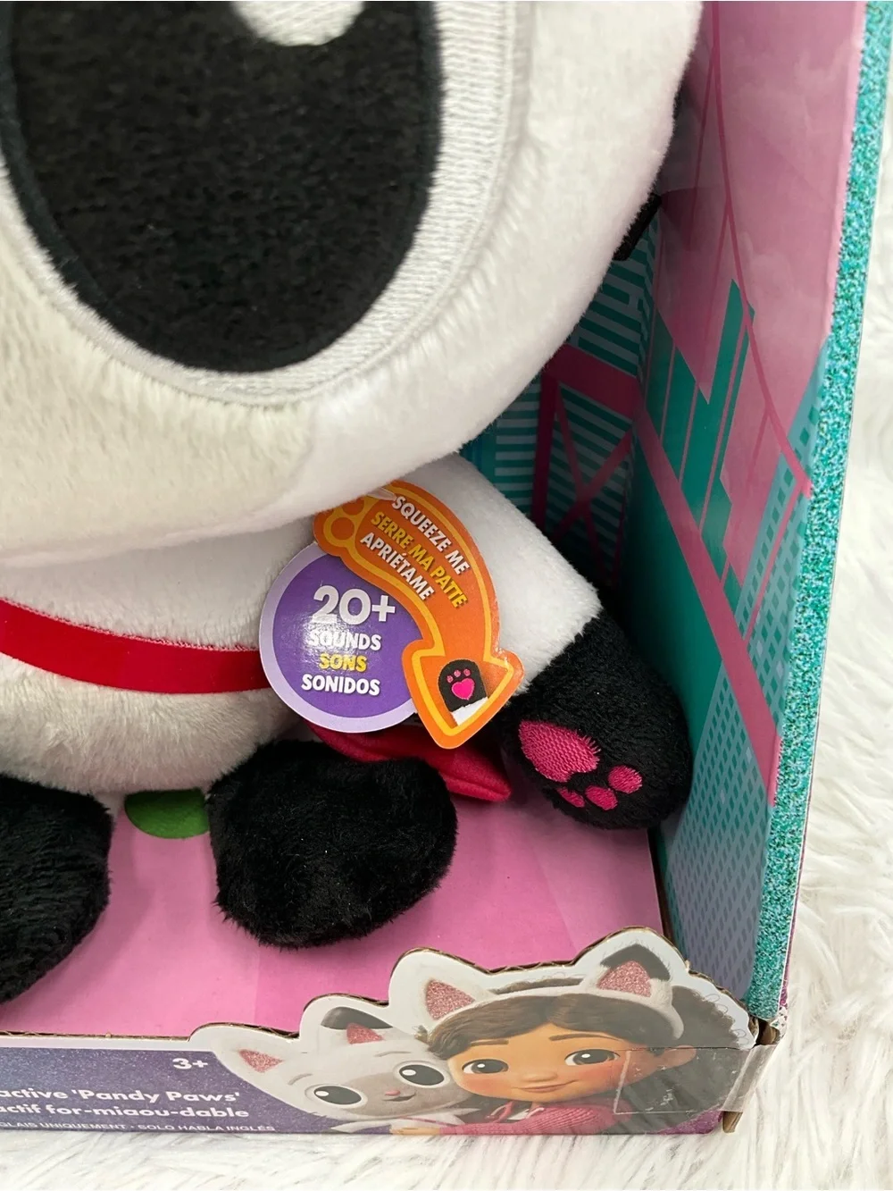 Gabby’s Dollhouse: The Movie Meow-Tech Interactive Pandy Paws Plush NEW